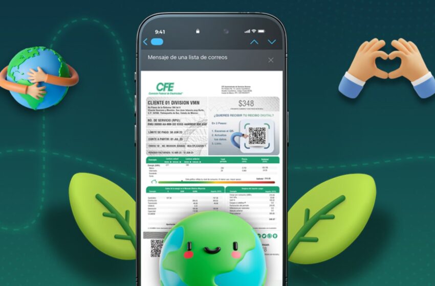 CFE se despide de los recibos impresos; conoce la nueva modalidad