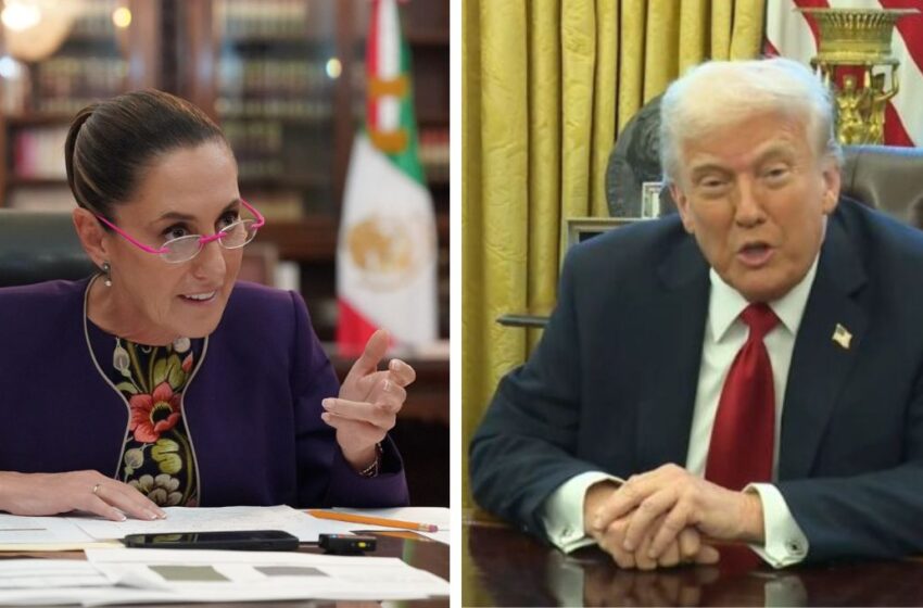 Sheinbaum y Trump acuerdan retrasar 90 días aumento de aranceles a México 