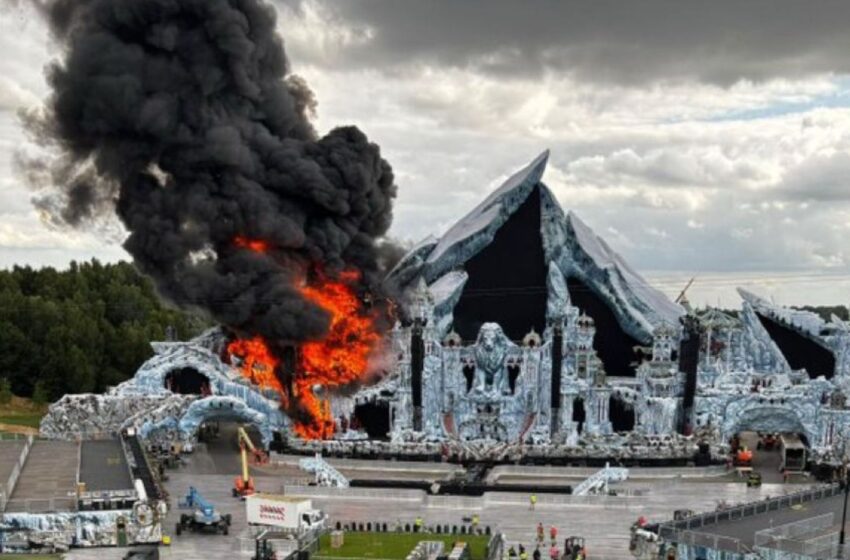 Se incendia el escenario principal del festival “Tomorrowland”