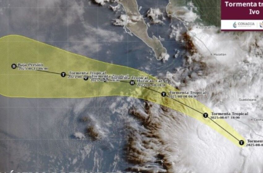Tormenta tropical Ivo trae lluvias intensas y fuertes en estados del occidente y sur mexicano
