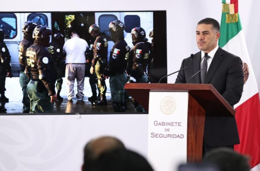 García Harfuch explica traslado de 26 presos a Estados Unidos
