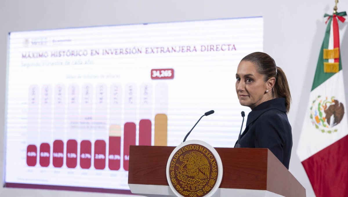 Sheinbaum destaca récord histórico en inversión extranjera: «Ni los aranceles pudieron con la economía mexicana»