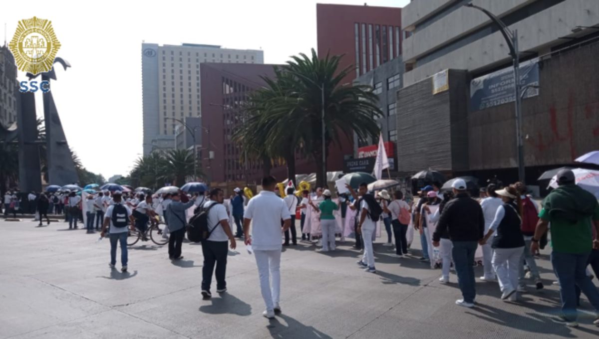 Marchas y bloqueos hoy en CDMX: trabajadores del IMSS y otras concentraciones