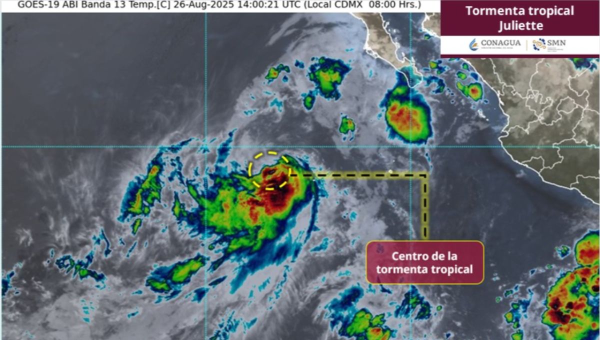 Tormenta tropical Juliette se forma en el Pacífico: dónde está y hacia dónde se dirige