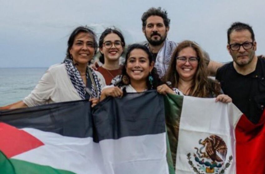 Mexicanos de Flotilla Global Sumud serán trasladados a centro de detención de Israel