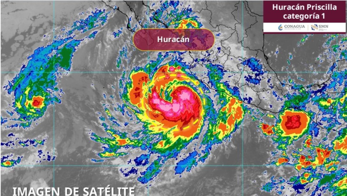 Huracán Priscilla en el Pacífico provocará lluvias intensas en México