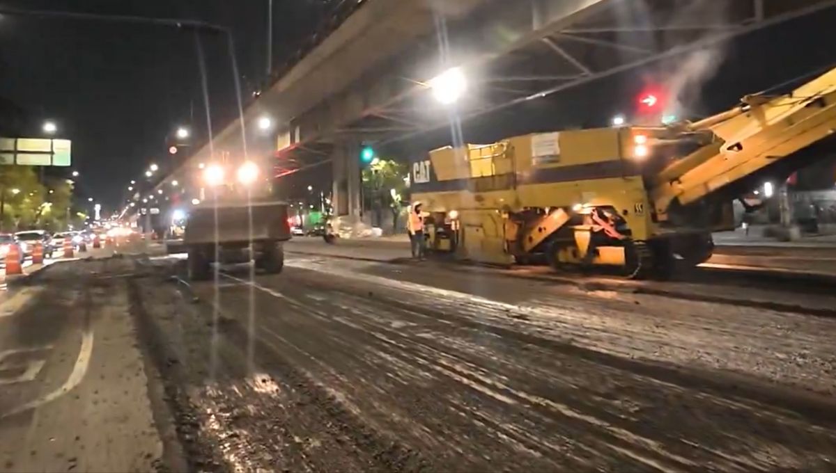 Inicia hoy programa de pavimentación nocturno en vialidades primarias de CDMX