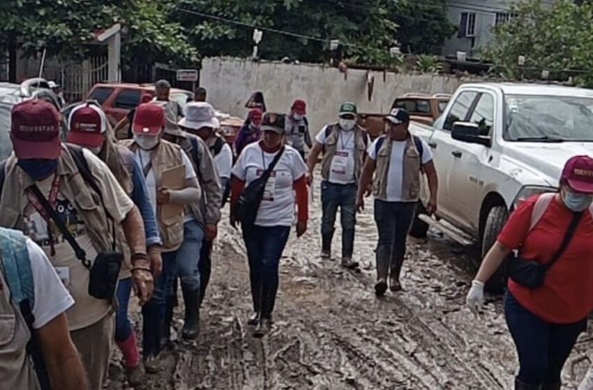 Inicia censo Bienestar para apoyar a afectados por lluvias en cinco estados 