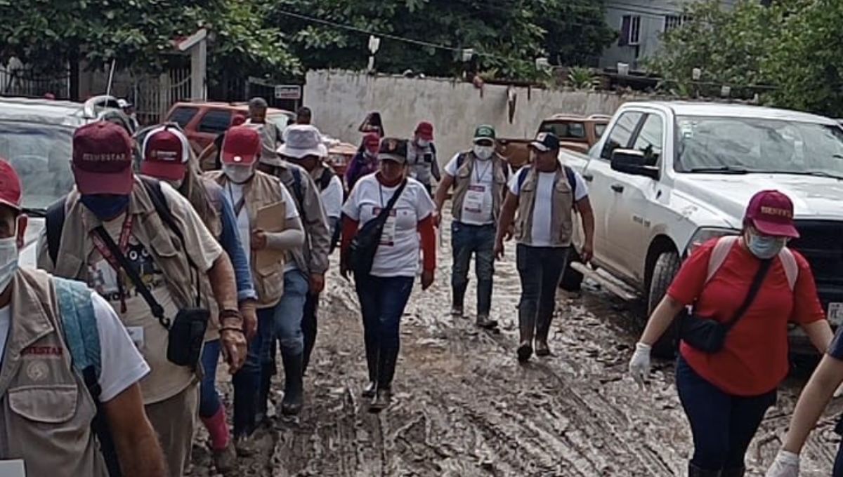Inicia censo Bienestar para apoyar a afectados por lluvias en cinco estados 