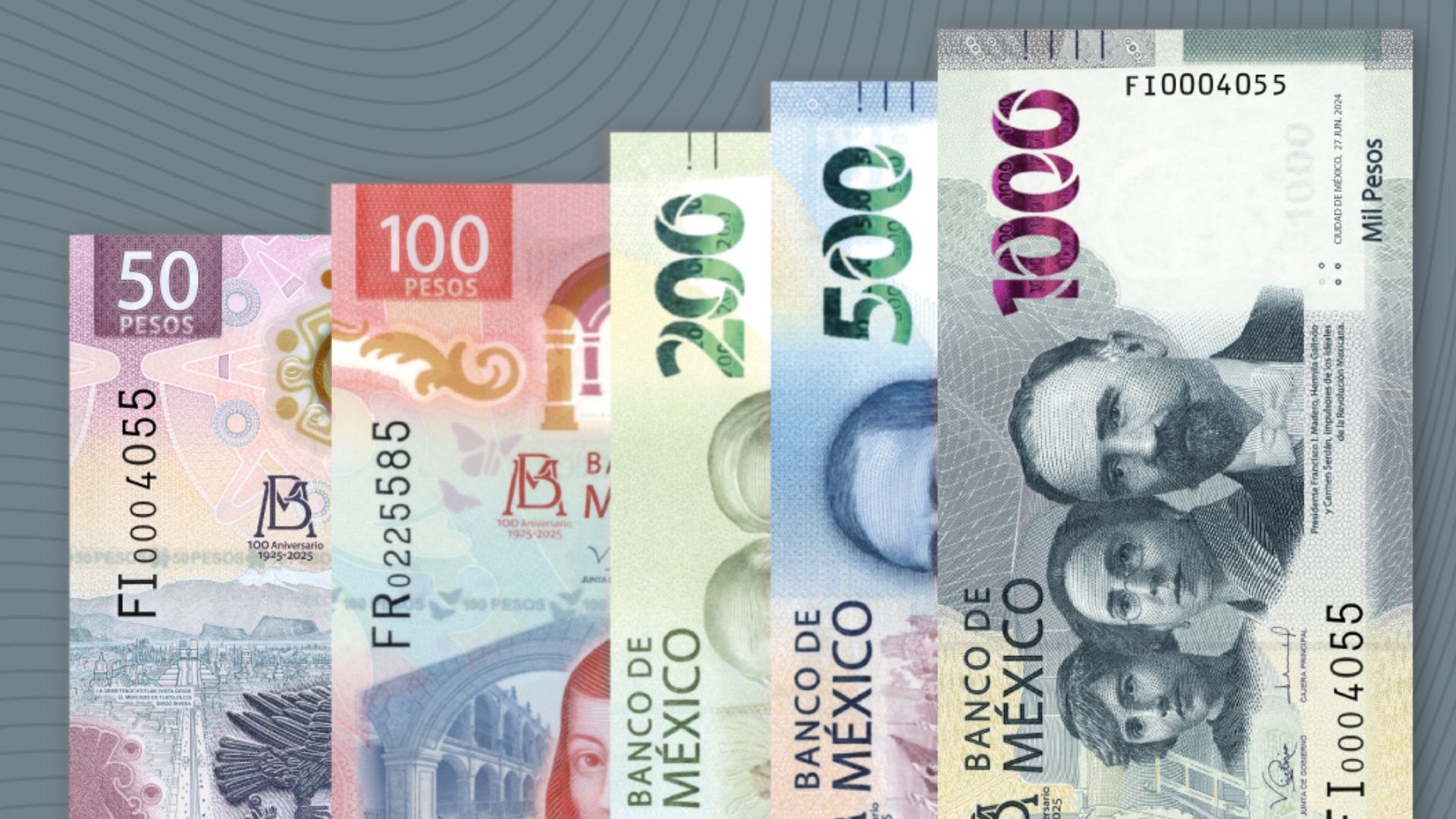 Banxico presenta nuevos billetes; retiran el de 20 pesos