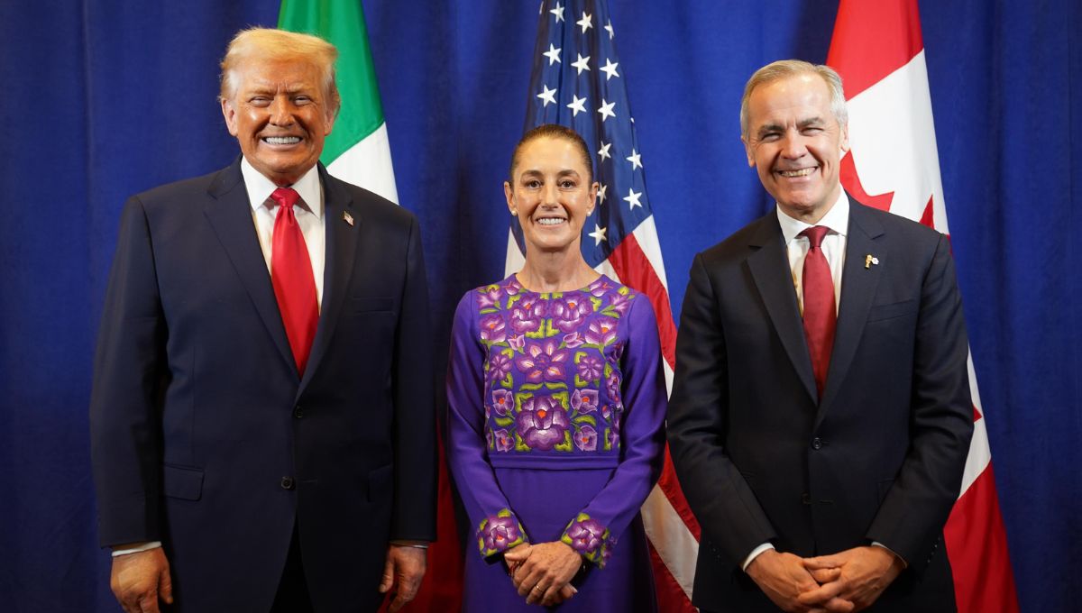 Sheinbaum, Trump y Carney sostienen su primer encuentro trilateral