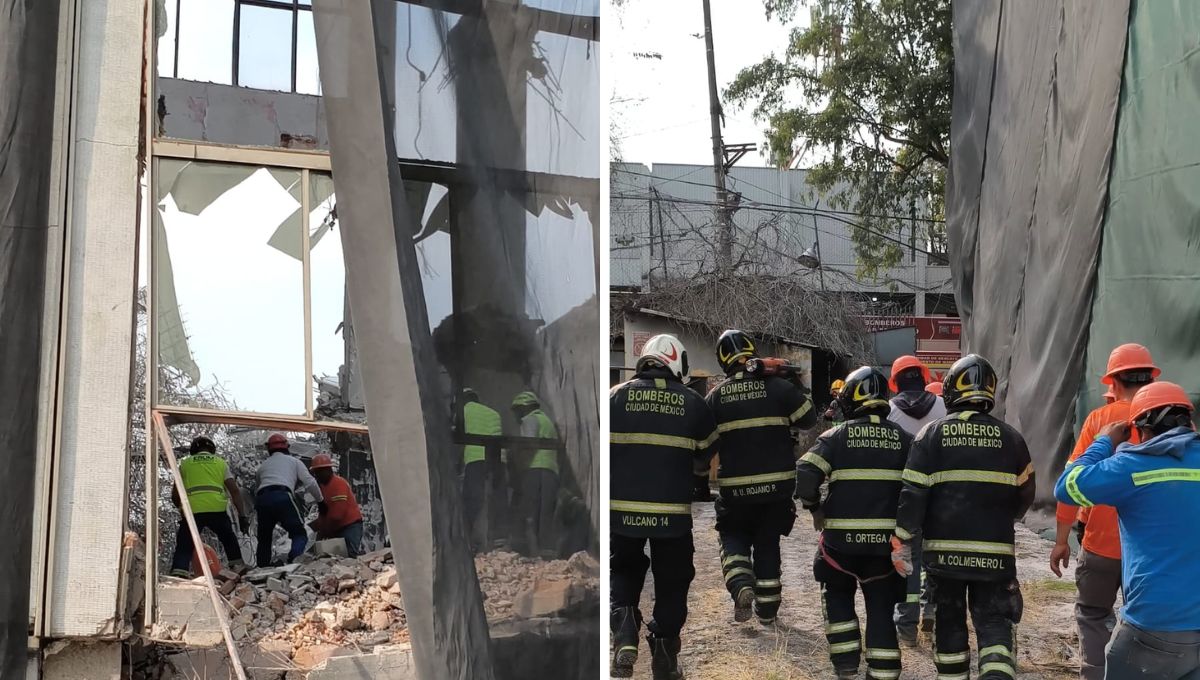Colapsa edificio en demolición en San Antonio Abad, CDMX; reportan 3 personas atrapadas