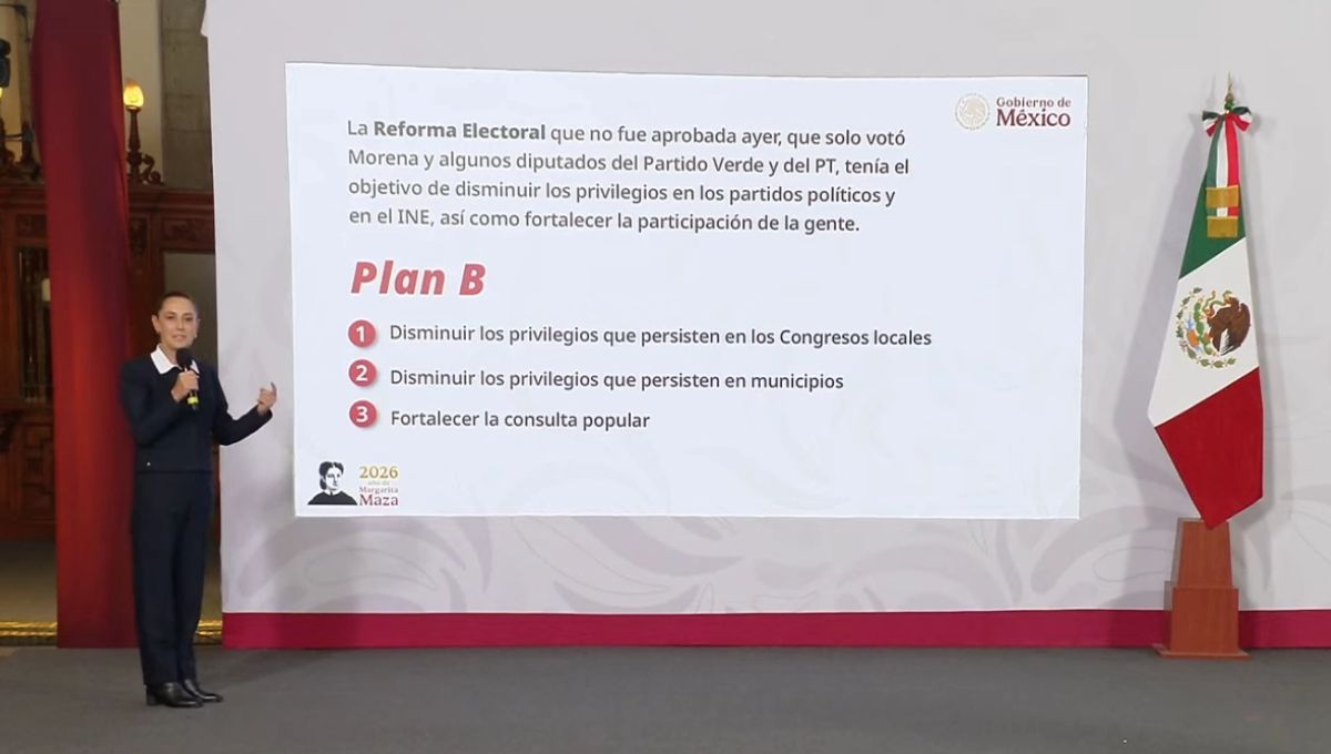 Sheinbaum presenta Plan B de su reforma electoral