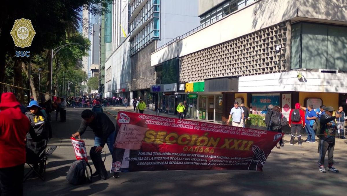 Paro de la CNTE: bloqueos y marcha hoy en CDMX