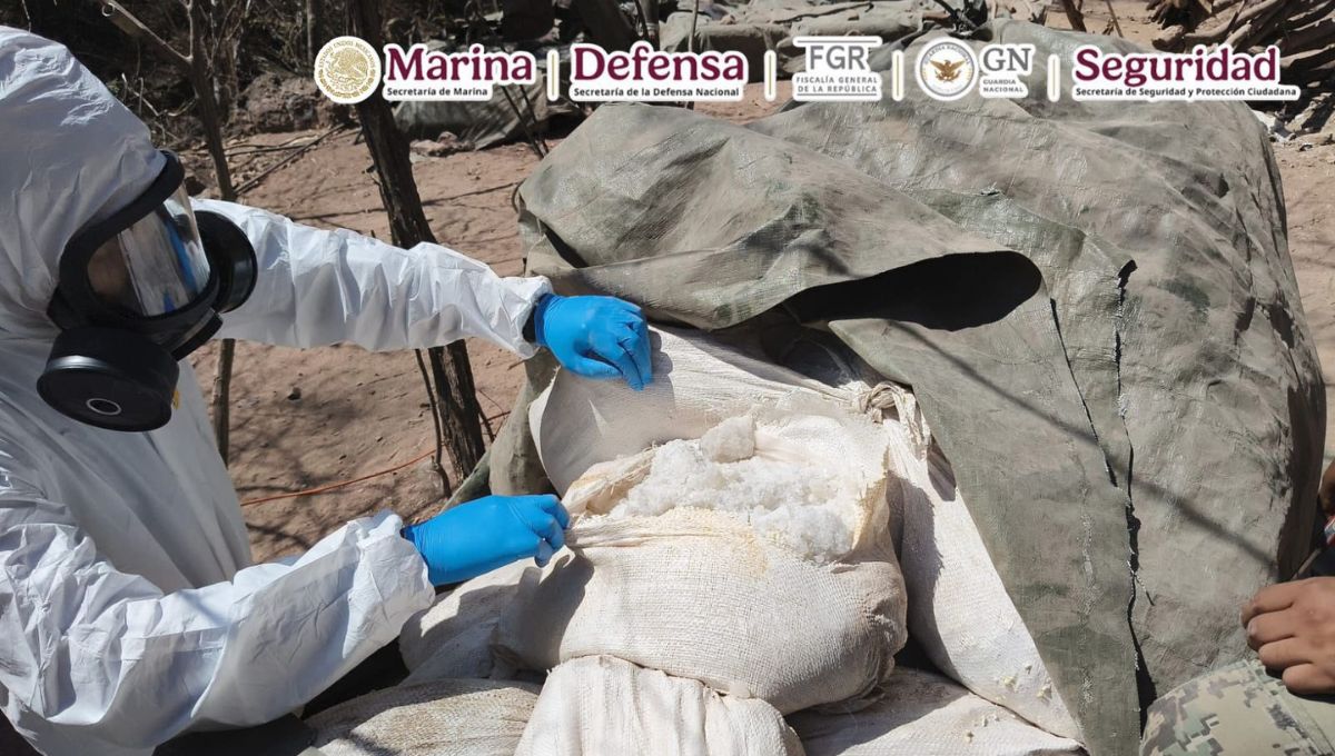 Desmantelan 3 narcolaboratorios en Sinaloa; aseguran 4 toneladas de metanfetamina
