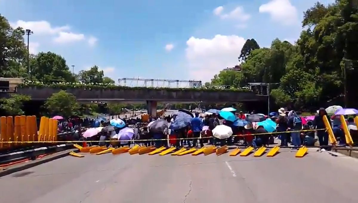 CNTE libera bloqueo en Circuito Interior en CDMX, tras casi tres horas de bloqueo