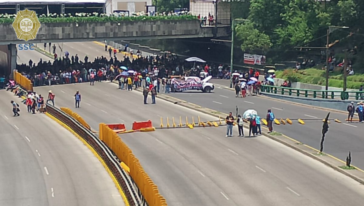 CNTE en CDMX cierra Circuito Interior y Reforma