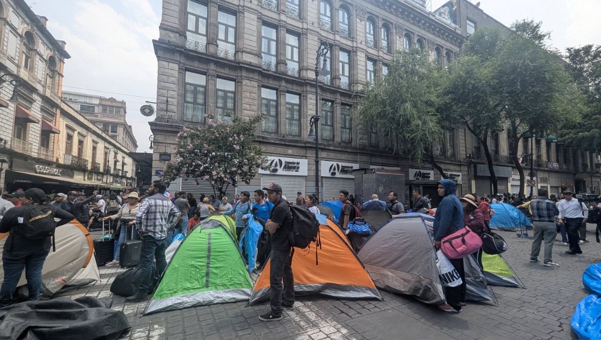 Sheinbaum descarta desalojar plantón de la CNTE en CDMX