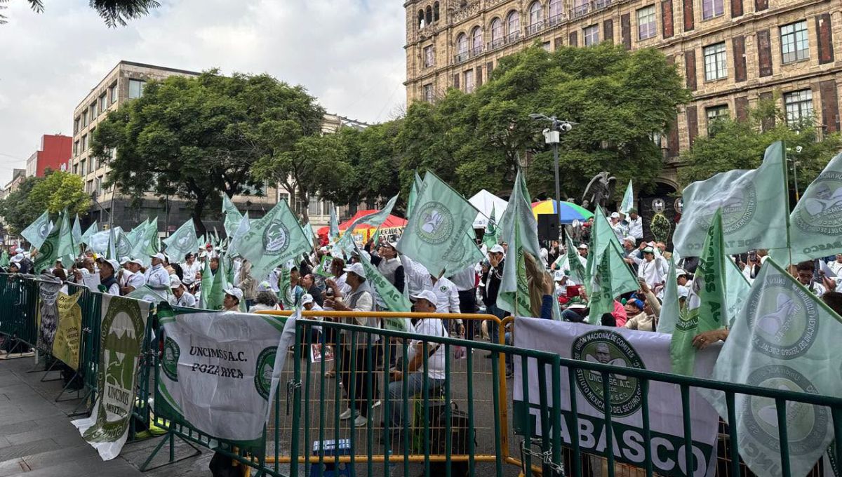 Manifestaciones en CDMX hoy: jubilados del IMSS encabezan las protestas