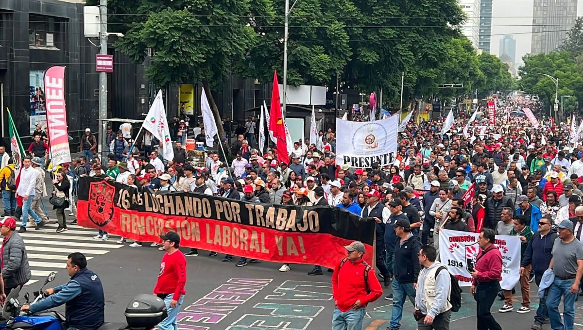 Marchas en CDMX hoy: sindicato de electricistas encabezan las movilizaciones