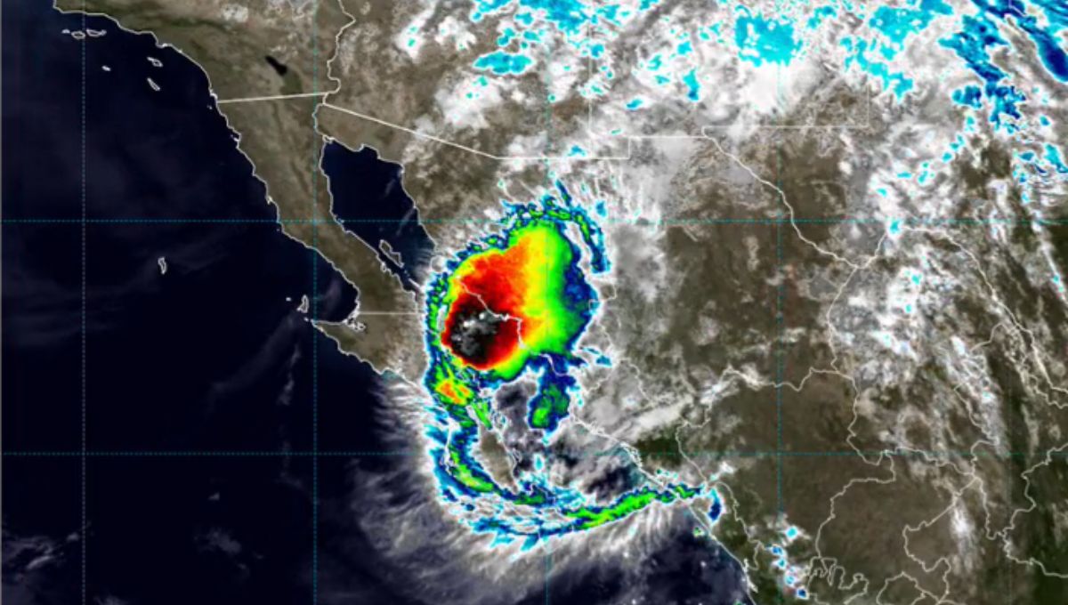 Huracán Polo toca tierra en Sonora con lluvias torrenciales