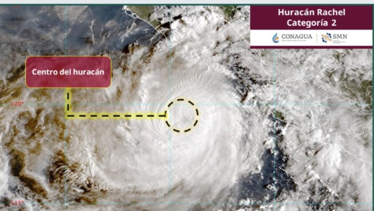 Huracán Rachel sube a categoría 2: se esperan lluvias intensas en estos estados 