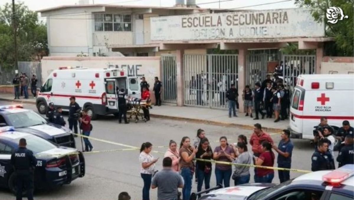 Ataque en secundaria de Torreón: muere una docente; hay cuatro heridos